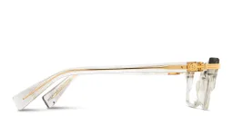 Shop BALMAIN Unisex Rectangle Eyeglasses in Clear online.