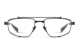 Shop BALMAIN Unisex Wide Aviator Eyeglasses in Black online.