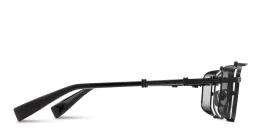 Shop BALMAIN Unisex Wide Aviator Eyeglasses in Black online.