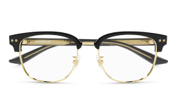 Shop MONTBLANC Square Eyeglasses in Black online.