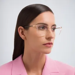 Shop MYKITA Lupa Cat-Eye Eyeglasses in Pink online.