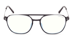 Shop TOM FORD Pilot Eyeglasses in Striped Grey online.