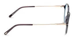 Shop TOM FORD Round Eyeglasses in Shiny Grey online.