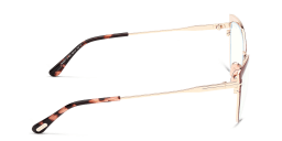Shop TOM FORD Wide Cat-Eye Eyeglasses in Shiny Bordeaux online.