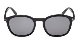 Shop TOM FORD Jayson Square Sunglasses in Shiny Black online.