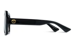 Shop GUCCI Oversized Square Sunglasses in Black online.