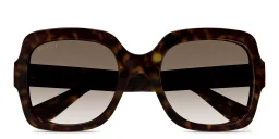 Shop GUCCI Oversized Square Sunglasses in Dark Havana online.