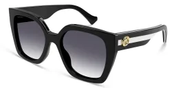 Shop GUCCI Oversized Square Sunglasses in Black online.
