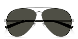 Shop GUCCI Aviator Sunglasses in Silver online.