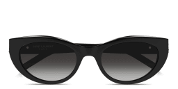 Shop SAINT LAURENT Cat-Eye Sunglasses in Black online.