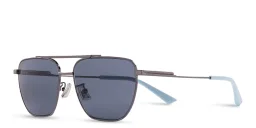 Shop BOTTEGA VENETA Aviator Sunglasses in Gunmetal online.