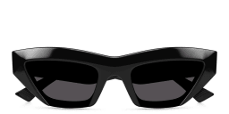 Shop BOTTEGA VENETA Cat-Eye Sunglasses in Black online.