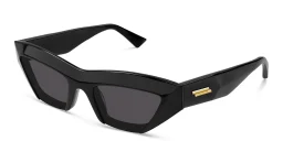 Shop BOTTEGA VENETA Cat-Eye Sunglasses in Black online.