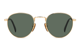 Shop DAVID BECKHAM Panthos Sunglasses in Gold Black online.