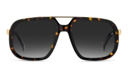 Shop DAVID BECKHAM Aviator Sunglasses in Havana Gold online.