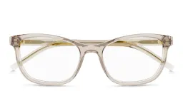 Shop SAINT LAURENT Cat-Eye Eyeglasses in Nude online.