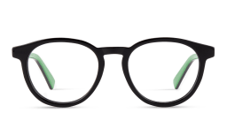 Shop BOTTEGA VENETA Unisex Round Eyeglasses in Black online.