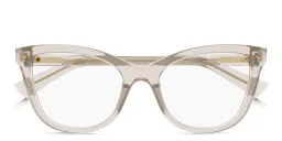 Shop BOTTEGA VENETA Cat-Eye Eyeglasses in Nude online.
