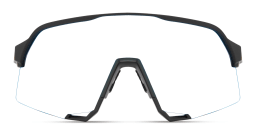 Shop 100 % S3 Half-Rim Irregular Sunglasses in Black online.