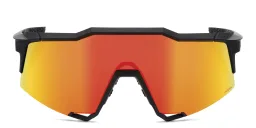 Shop 100 % Speedcraft Half-Rim Irregular Sunglasses in Black online.