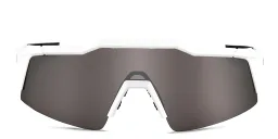Shop 100 % Speedcraft SL Half-Rim Irregular Sunglasses in White online.