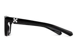 Shop OFF WHITE Style 26 Unisex Cat-Eye Eyeglasses in Shiny Black online.