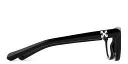 Shop OFF WHITE Style 26 Unisex Cat-Eye Eyeglasses in Shiny Black online.