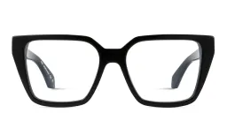 Shop OFF WHITE Unisex Square Eyeglasses in Black online.