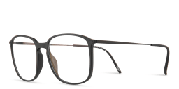 Shop Silhouette Square Eyeglasses in Black online.