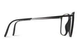 Shop Silhouette Square Eyeglasses in Black online.
