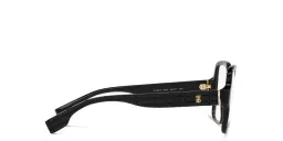 Shop BURBERRY Square Eyeglasses in Black online.
