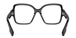 Shop BURBERRY Square Eyeglasses in Black online.