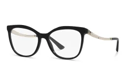 Shop BVLGARI Cat-Eye Eyeglasses in Black online.