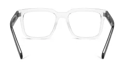 Shop Dolce & Gabbana Square Eyeglasses in Crystal online.