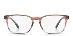 Shop Ray-Ban Unisex Pillow Eyeglasses in Brown online.