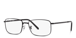 Shop Ray-Ban Unisex Rectangle Eyeglasses in Black online.