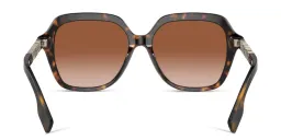 Shop BURBERRY Square Sunglasses in Dark Havana online.