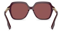 Shop BURBERRY Joni Oversized Square Sunglasses in Burgundy online.