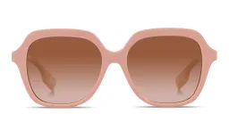 Shop BURBERRY Square Sunglasses in Pink online.