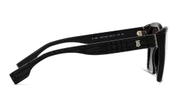 Shop BURBERRY Square Sunglasses in Black online.