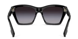 Shop BURBERRY Square Sunglasses in Black online.