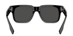 Shop BURBERRY Square Sunglasses in Black online.