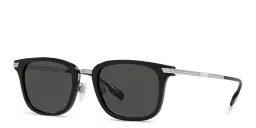 Shop BURBERRY Square Sunglasses in Black online.
