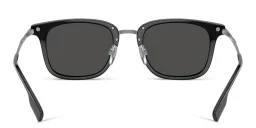 Shop BURBERRY Square Sunglasses in Black online.