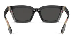 Shop BURBERRY Square Sunglasses in Black Vintage Check online.