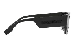 Shop BURBERRY Square Sunglasses in Black online.