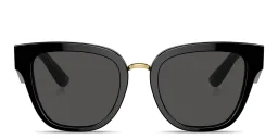 Shop Dolce & Gabbana Butterfly Sunglasses in Black online.