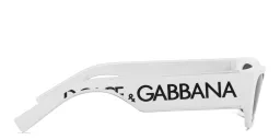 Shop Dolce & Gabbana Cat-Eye Sunglasses in White online.
