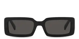 Shop Dolce & Gabbana Rectangle Sunglasses in Black online.