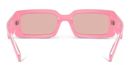 Shop Dolce & Gabbana Rectangle Sunglasses in Pink online.